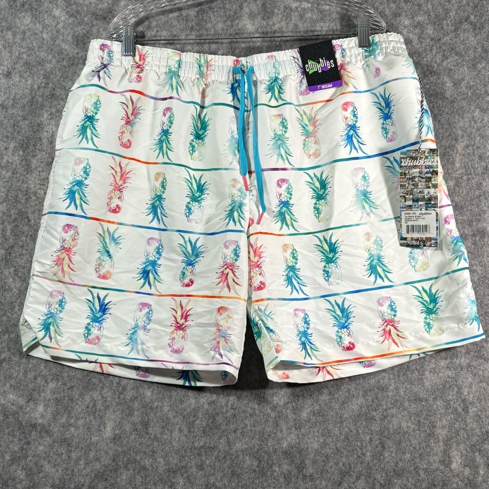 Chubbies Mens Multicolor The Rancho Mirages 7 in‎ Inseam Shorts Size XXL NWT